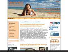 Tablet Screenshot of heliovital.de